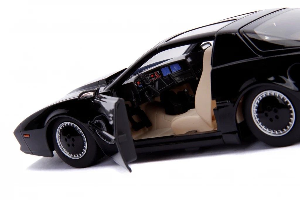 Masinuta metalica KITT Knight Rider Jada Hollywood Rides, scara 1:24