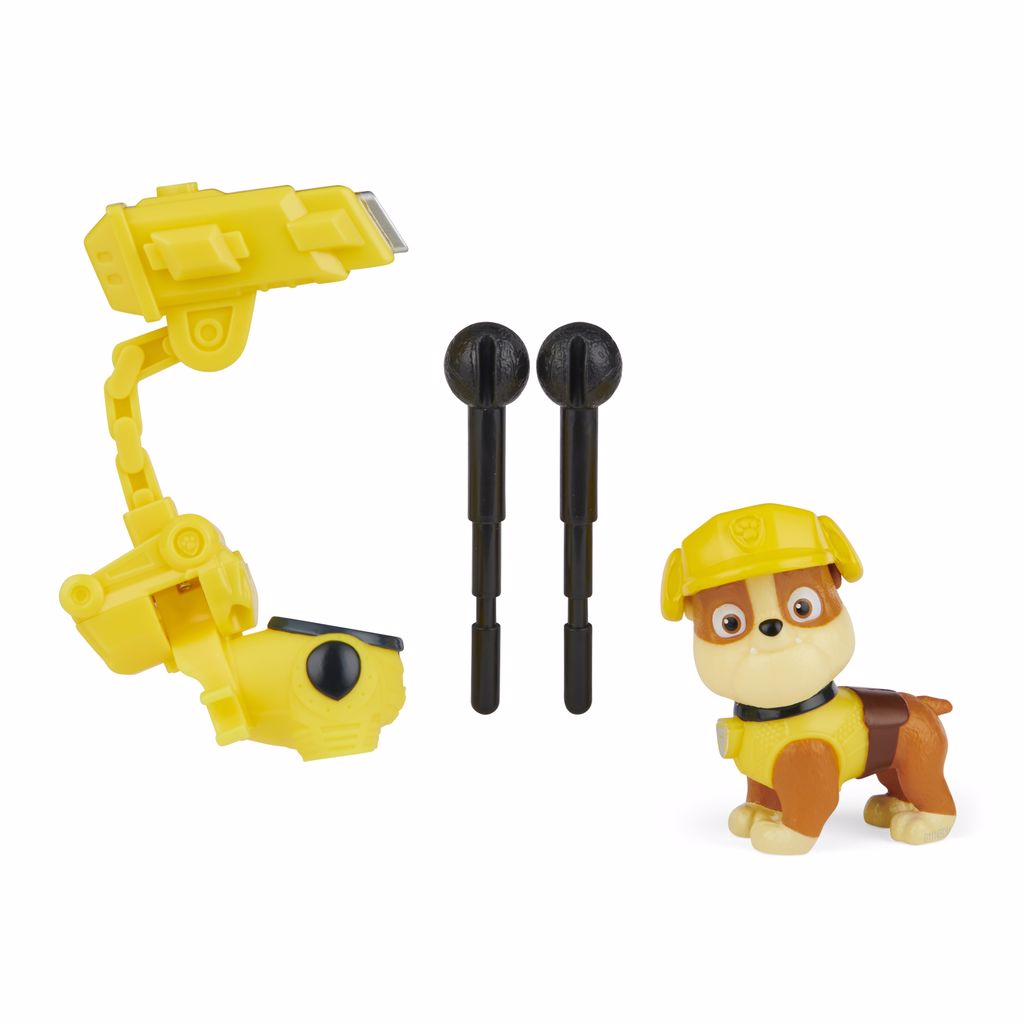 Figurina Patrula Catelusilor Rubble cu rucsac si proiectile