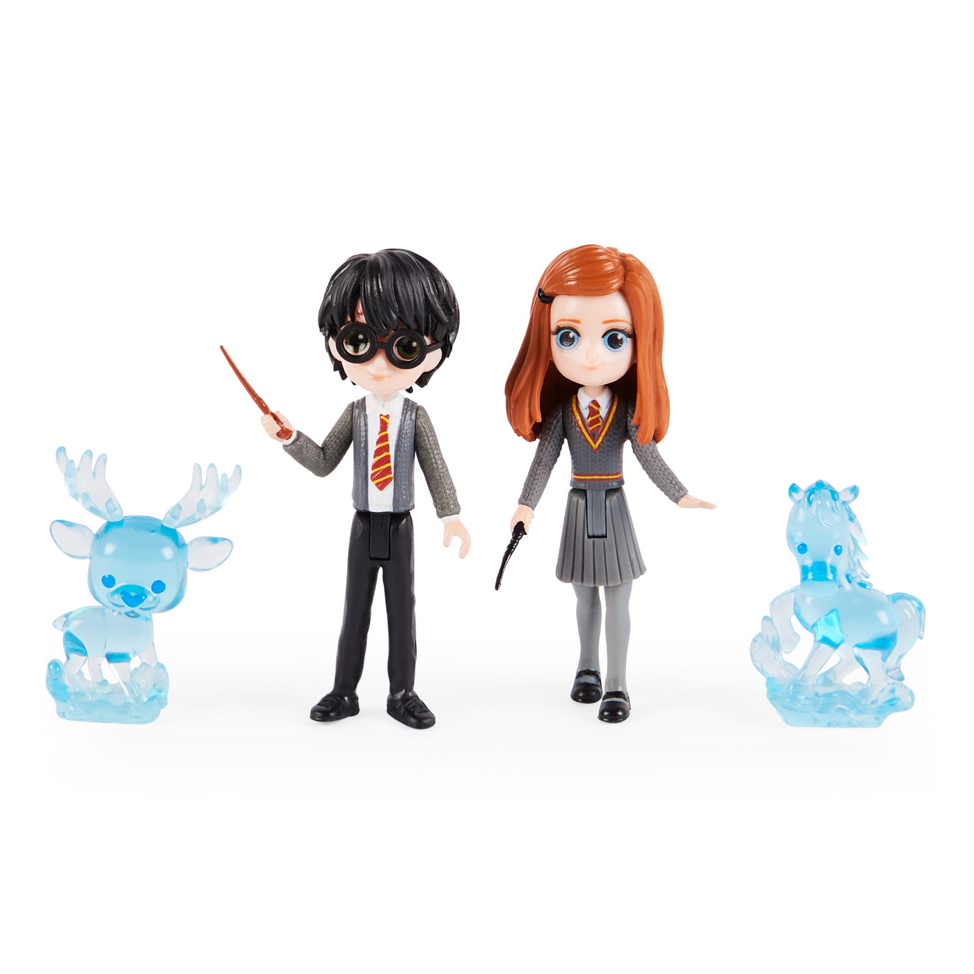 Set 2 figurine Harry Potter si Ginny Weasley Magical Minis 7,5 cm
