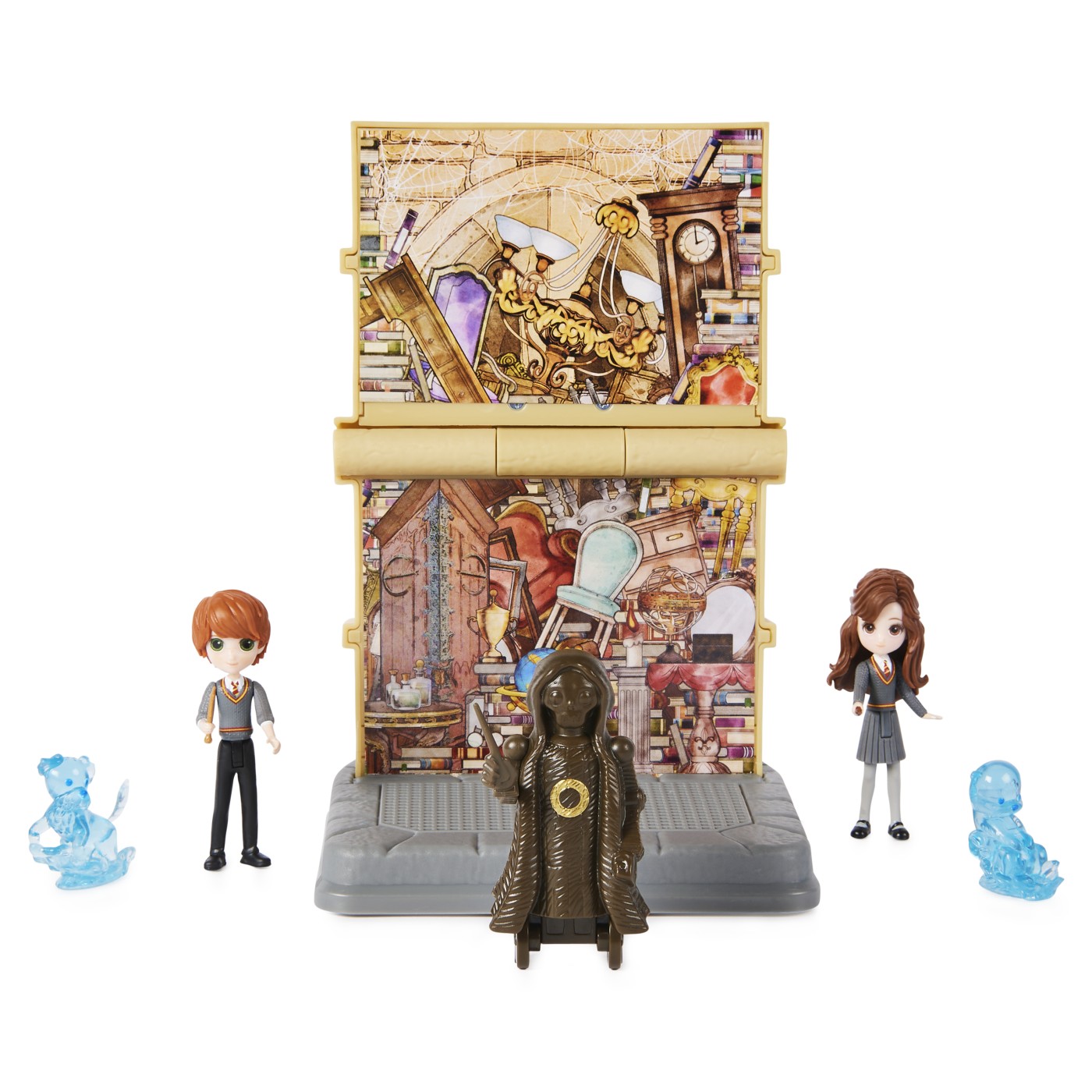 HARRY POTTER WIZARDING WORLD MAGICAL MINIS SET 2 FIGURINE RON WISLEAY SI HERMIONE GRANGER