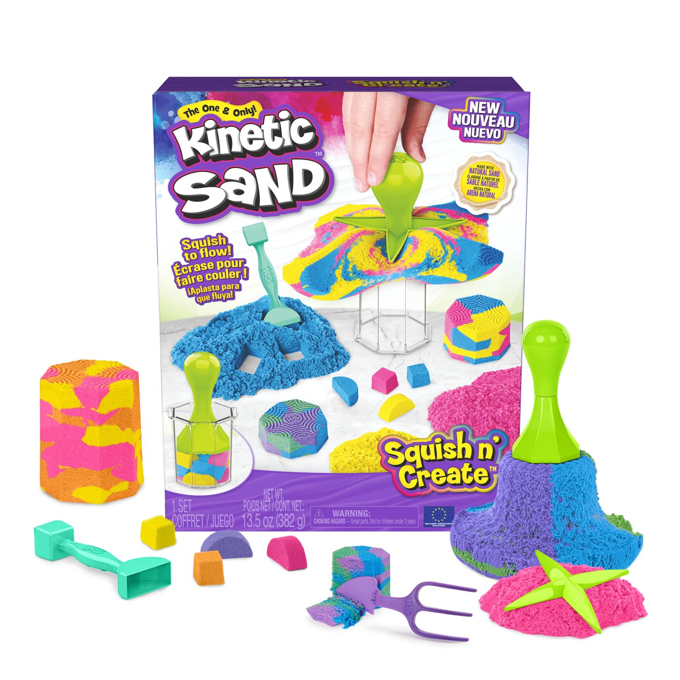 KINETIC SAND SET DE CREATIE SQUISH