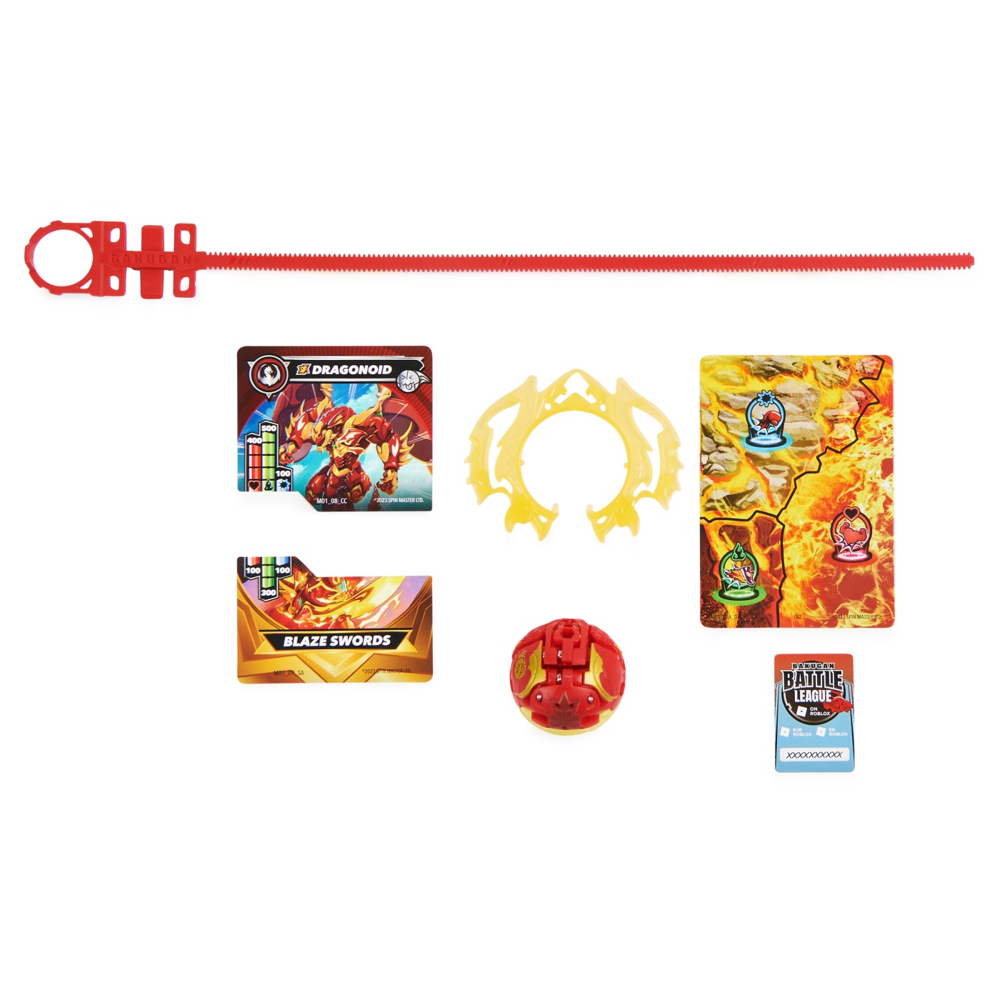 Bakugan Special Attack Dragonoid, set de lupta cu lansator si cartonas