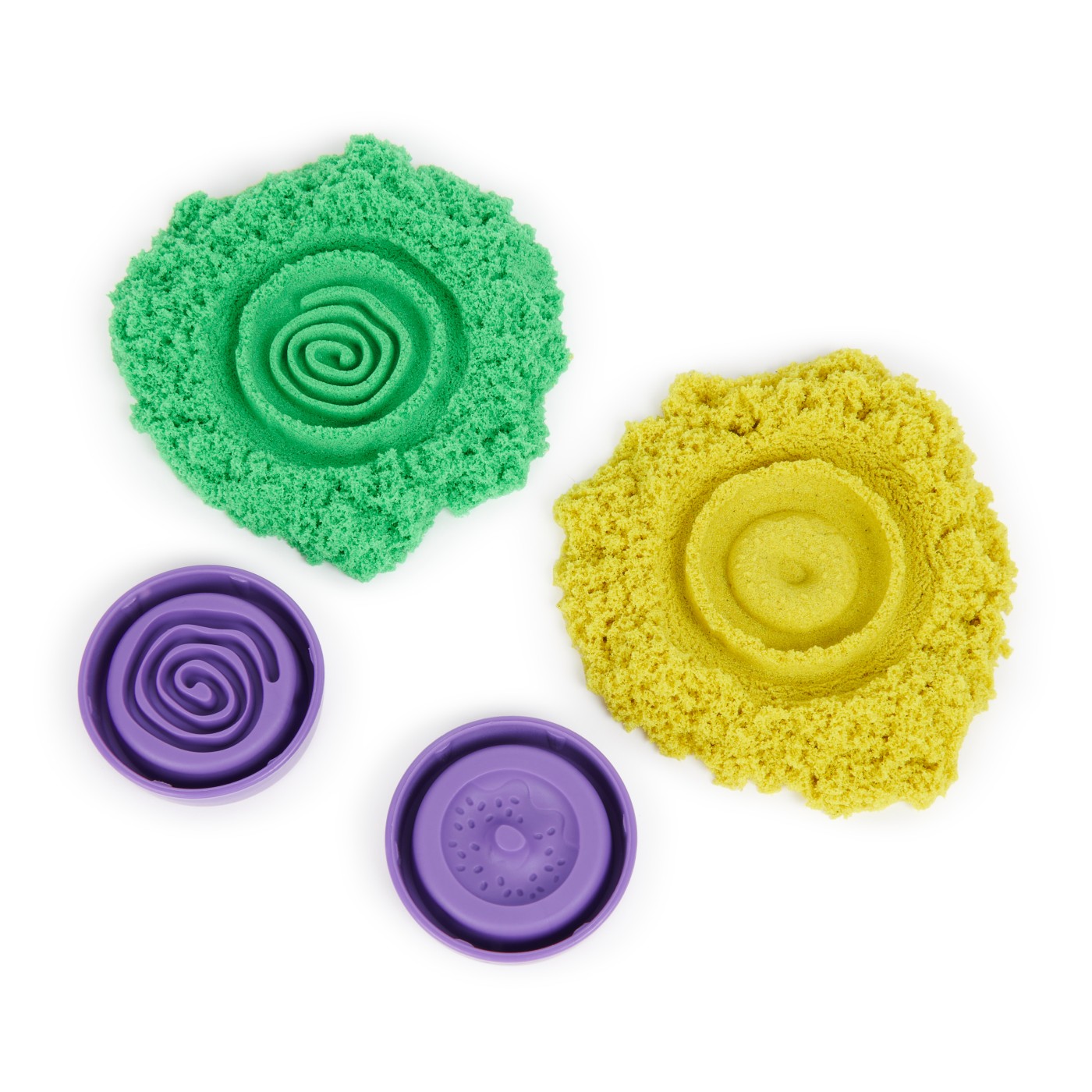 Set Kinetic Sand Flowfetti cu nisip modelabil si accesorii tematice