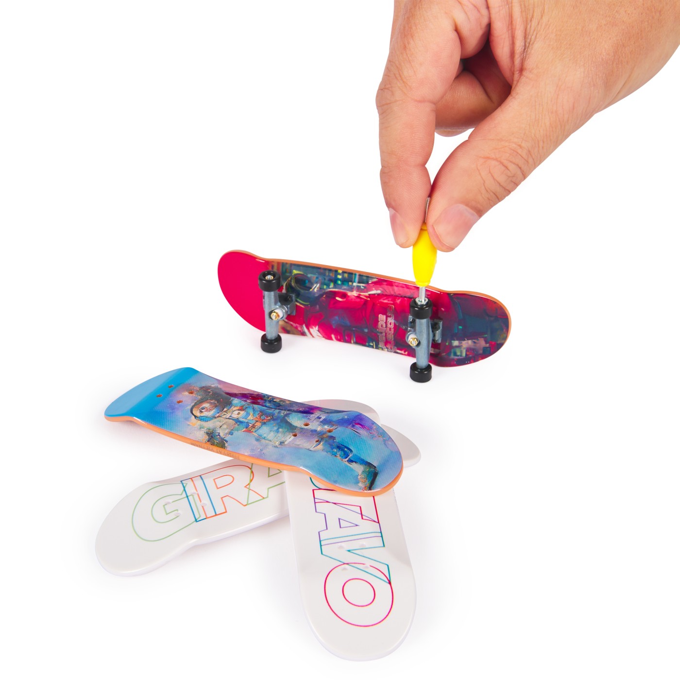 TECH DECK PACHET 4 PIESE FINGERBOARD GUSTAVO 9.6CM