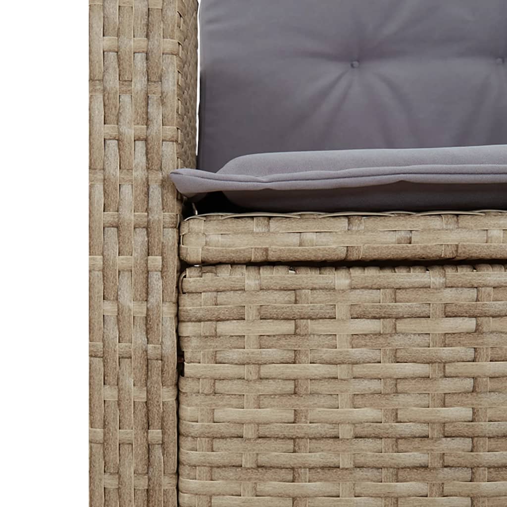 Set mobilier pentru grădină, 5 piese, cu perne, bej, poliratan GartenMobel Dekor