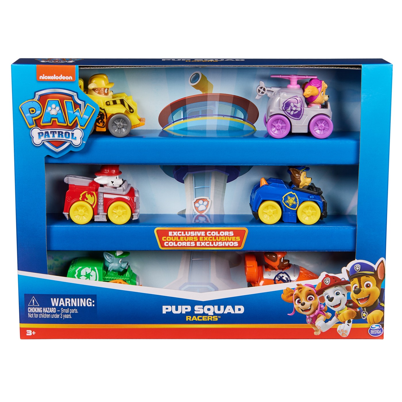 PATRULA CATELUSILOR PUP SQUAD RACERS PACHET CADOU 6 VEHICULE DE BAZA