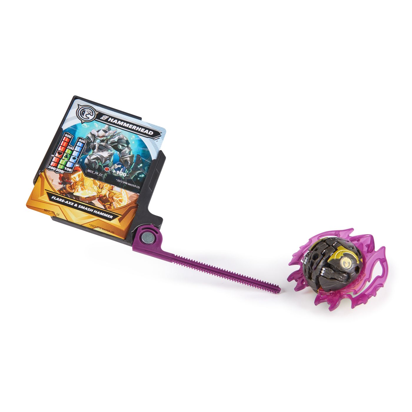 Bakugan Starter Pack Dragonoid cu Titanium Hammerhead si Butterclaw