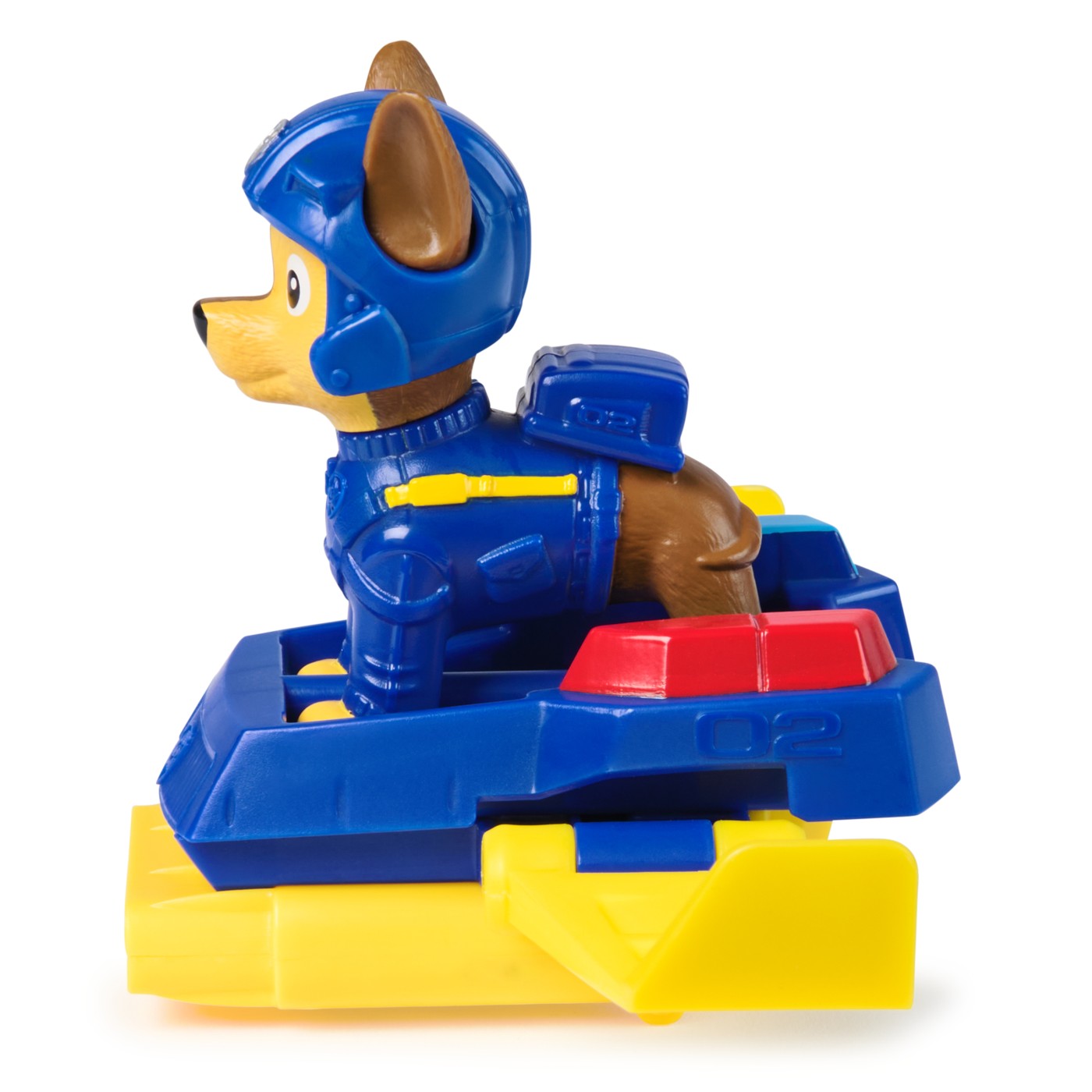 PATRULA CATELUSILOR ACTION PUPS SET VEHICUL DE SALVARE HOVERBOARD SI FIGURINA CHASE 5 CM