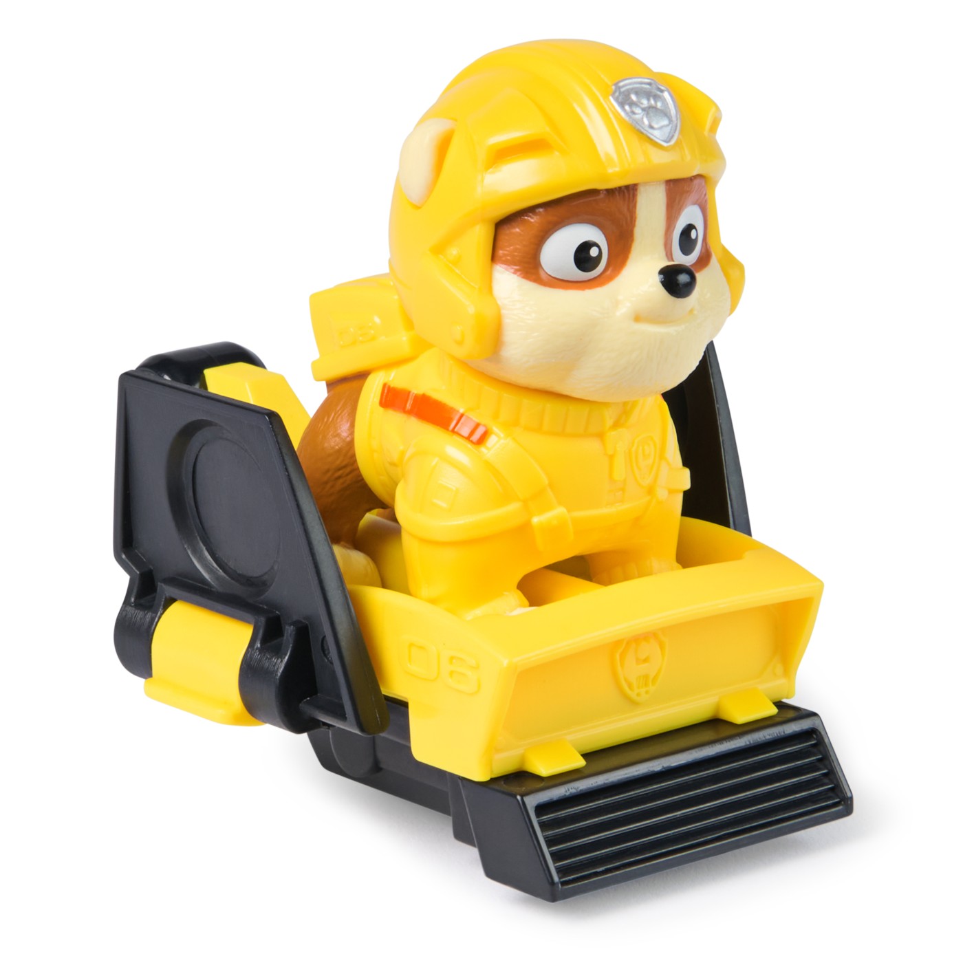 PATRULA CATELUSILOR ACTION PUPS SET VEHICUL DE SALVARE HOVERBOARD SI FIGURINA RUBBLE 5 CM