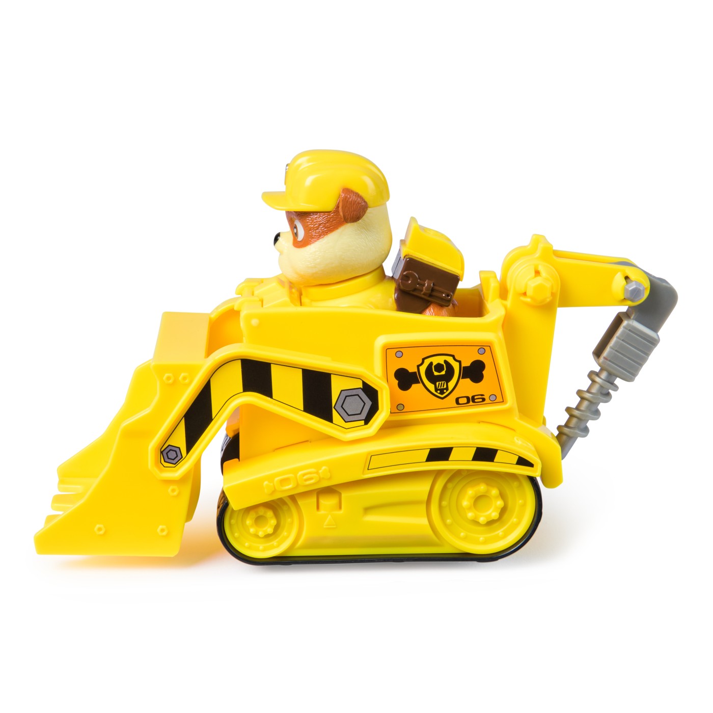 PATRULA CATELUSILOR SET VEHICUL DE BAZA BULDOZER SI FIGURINA RUBBLE