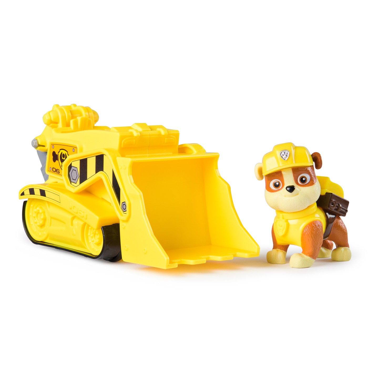 PATRULA CATELUSILOR SET VEHICUL DE BAZA BULDOZER SI FIGURINA RUBBLE