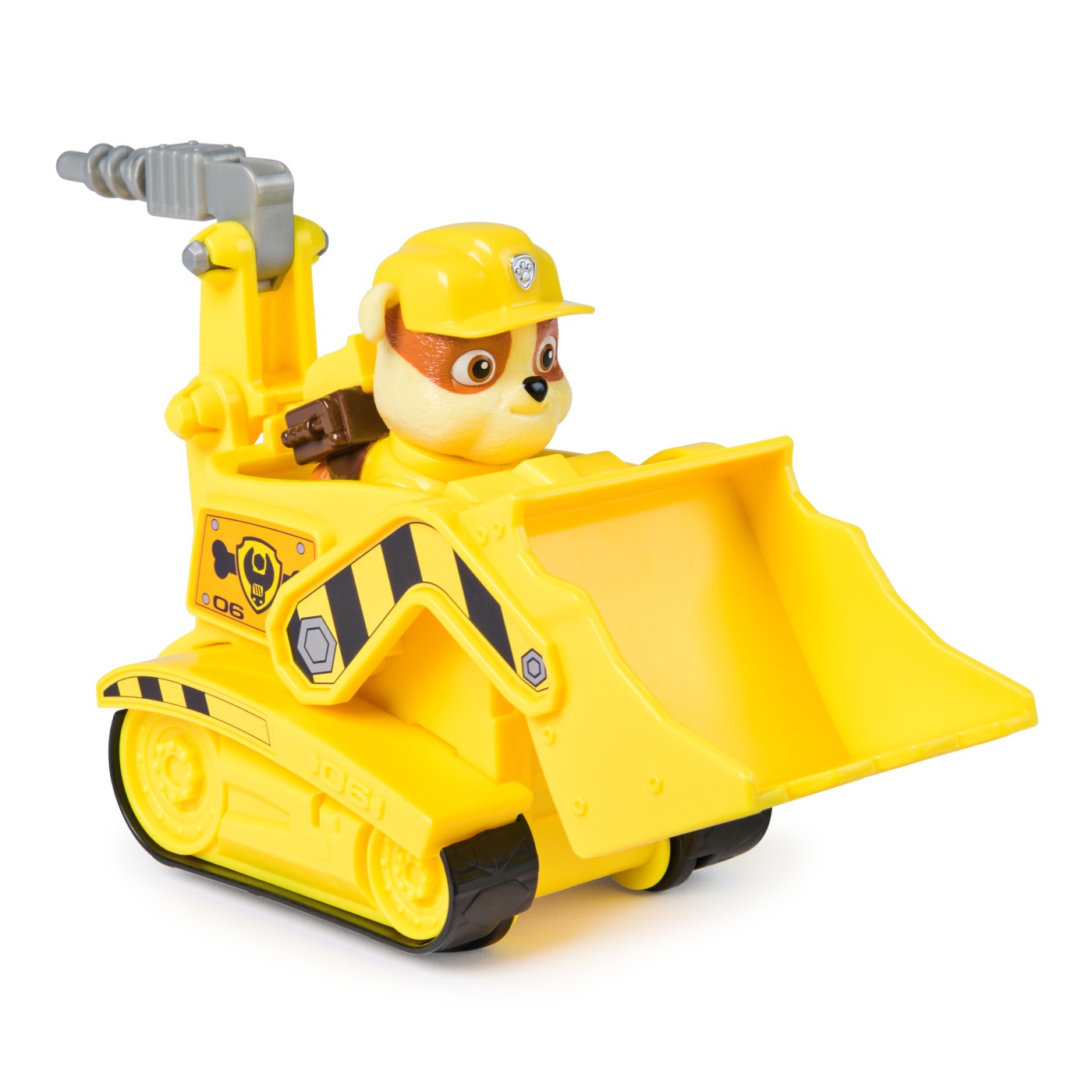 PATRULA CATELUSILOR SET VEHICUL DE BAZA BULDOZER SI FIGURINA RUBBLE
