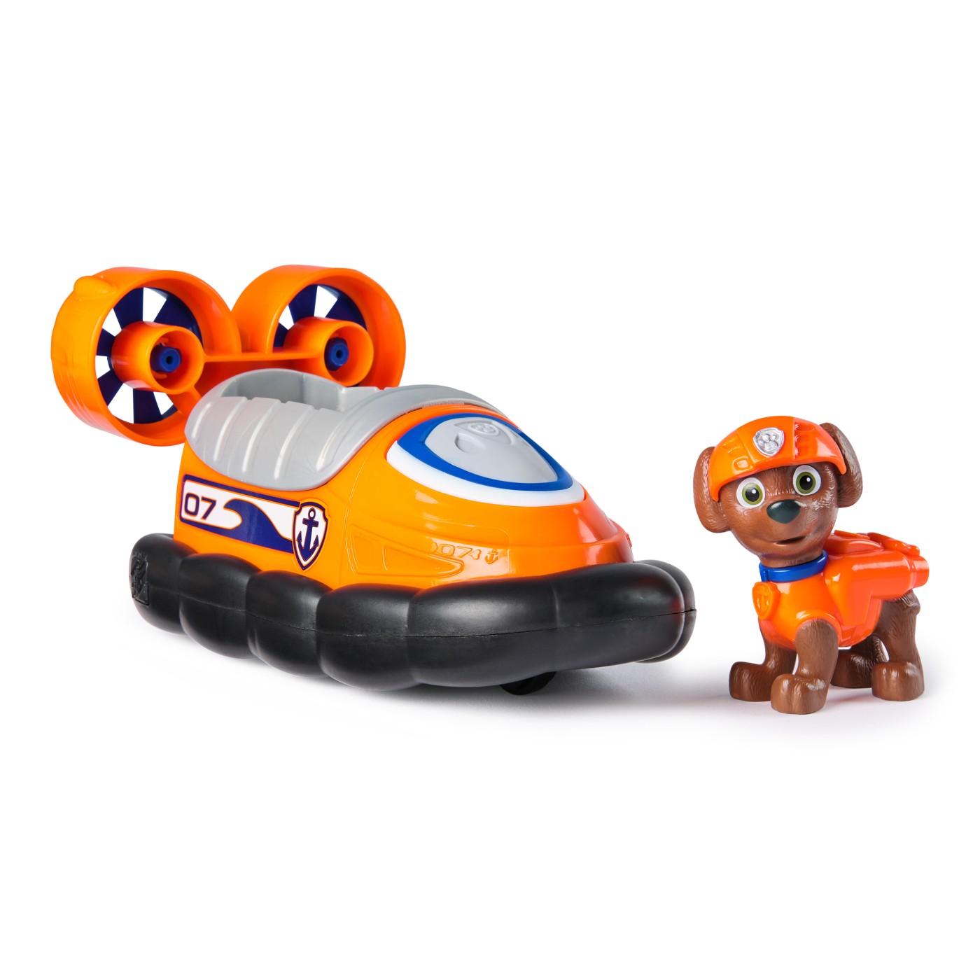 PATRULA CATELUSILOR SET VEHICUL DE BAZA HOVERCRAFT SI FIGURINA ZUMA