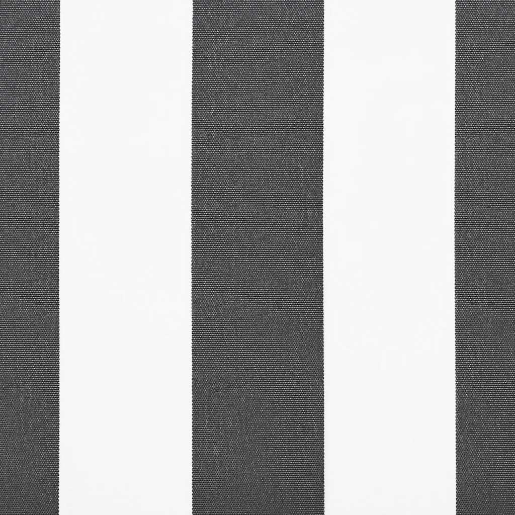 Copertină retractabilă antracit/alb, 4,5x3 m, textil/aluminiu GartenMobel Dekor