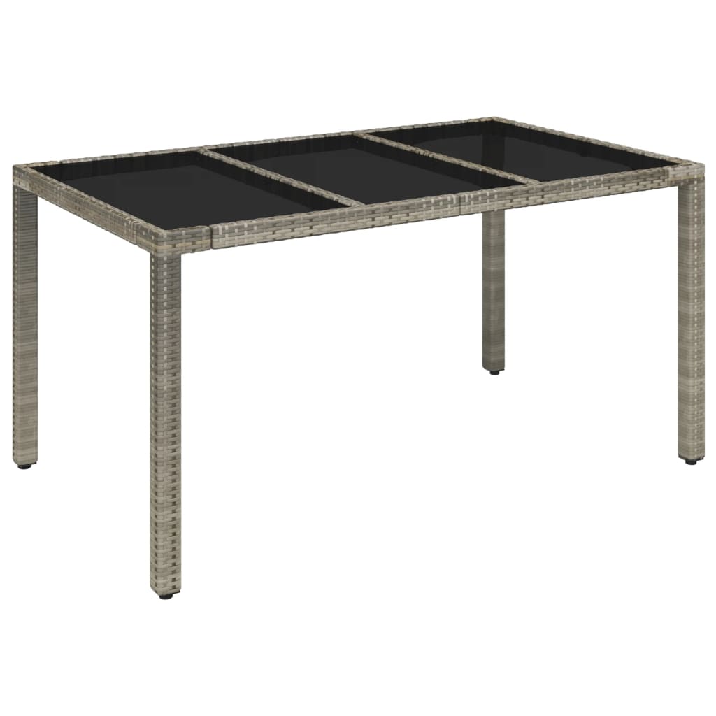 Set mobilier de grădină cu perne, 7 piese, gri, poliratan GartenMobel Dekor