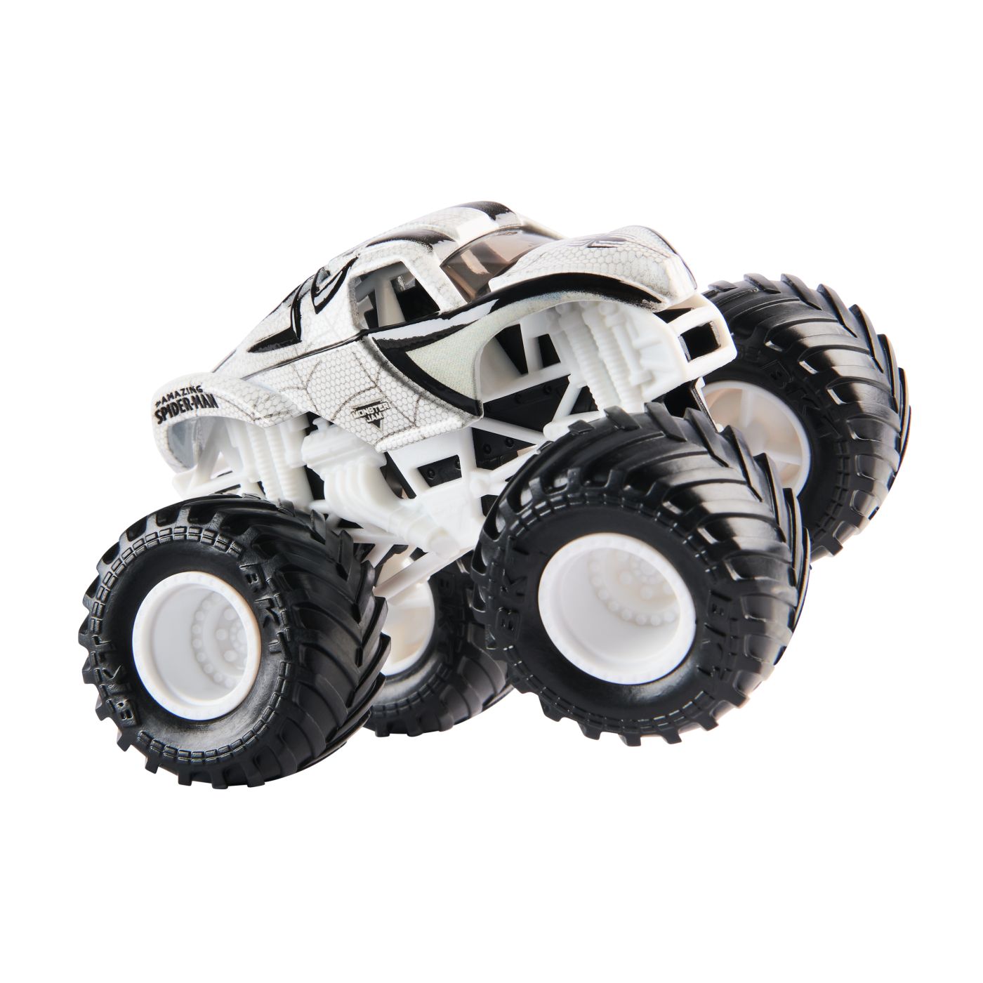 MONSTER JAM MARVEL CAMION GIGANT AMAZING SPIDER MAN ROSU SCARA 1 LA 64