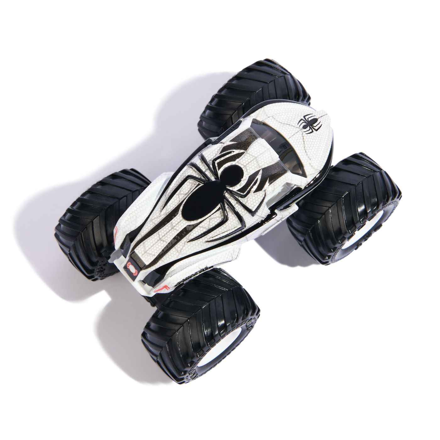 MONSTER JAM MARVEL CAMION GIGANT AMAZING SPIDER MAN ROSU SCARA 1 LA 64