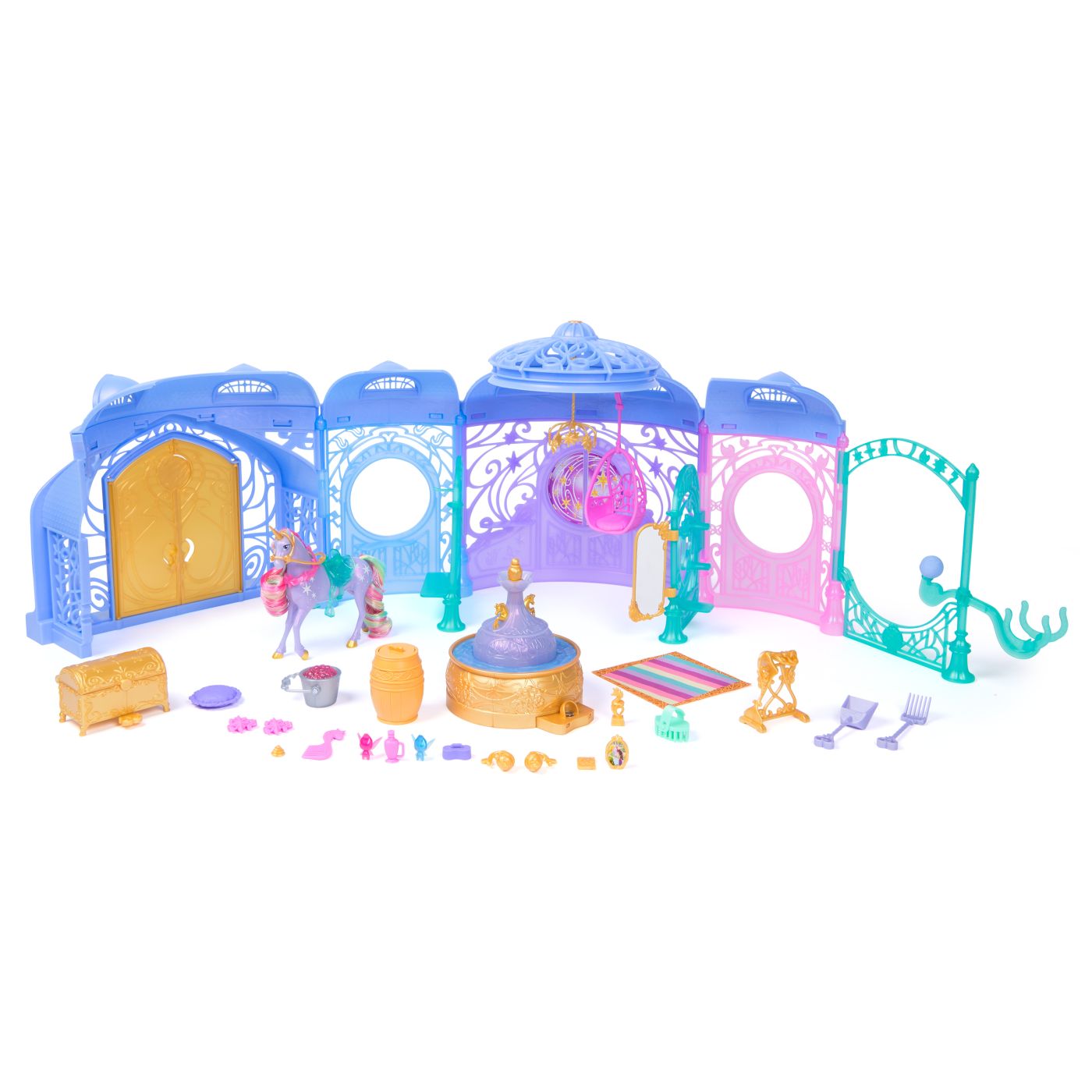 UNICORN ACADEMY SET DE JOACA FANTANA SI GRAJD STARGLOW SI UNICORNUL WILDSTAR