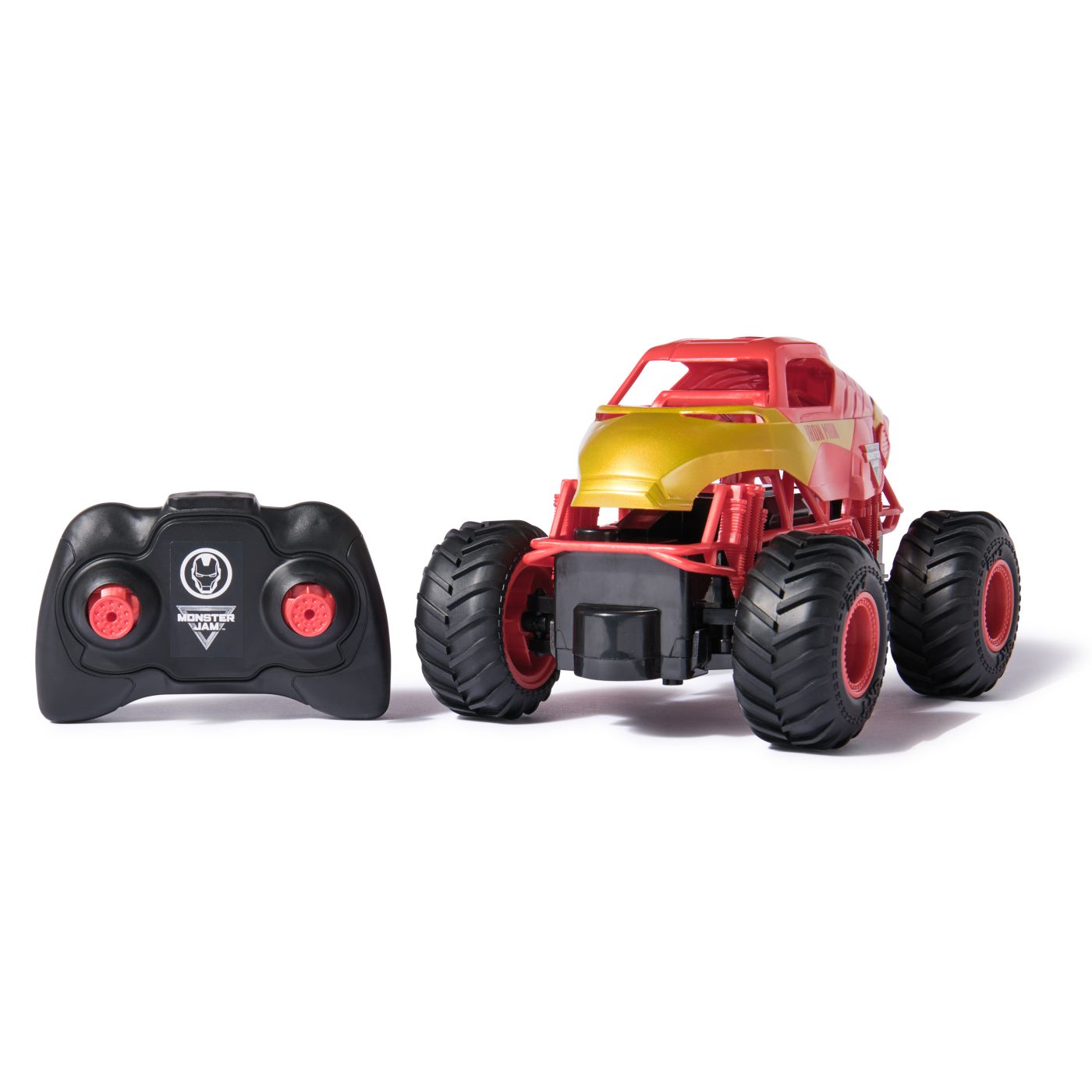 MONSTER JAM MARVEL CAMION GIGANT CU TELECOMANDA IRON MAN SCARA 1 LA 24