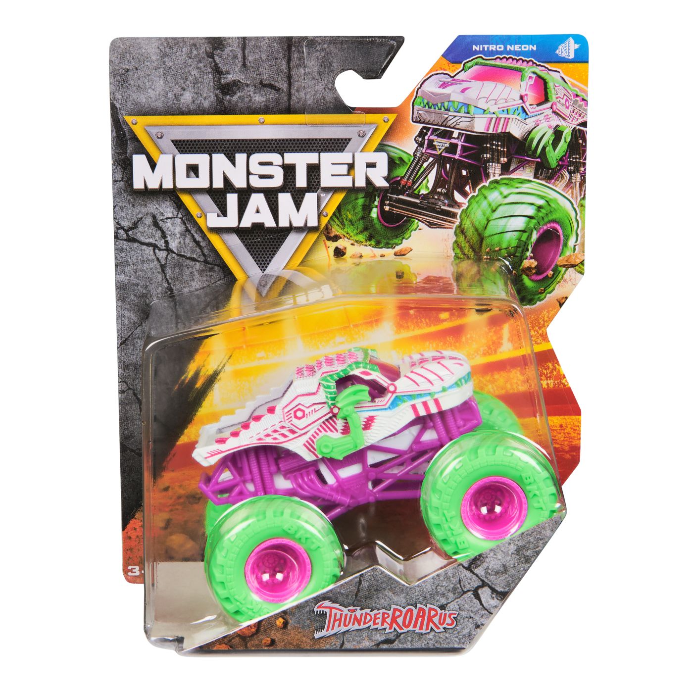 MONSTER JAM NITRO NEON MASINUTA METALICA THUNDERROARUS SCARA 1 LA 64