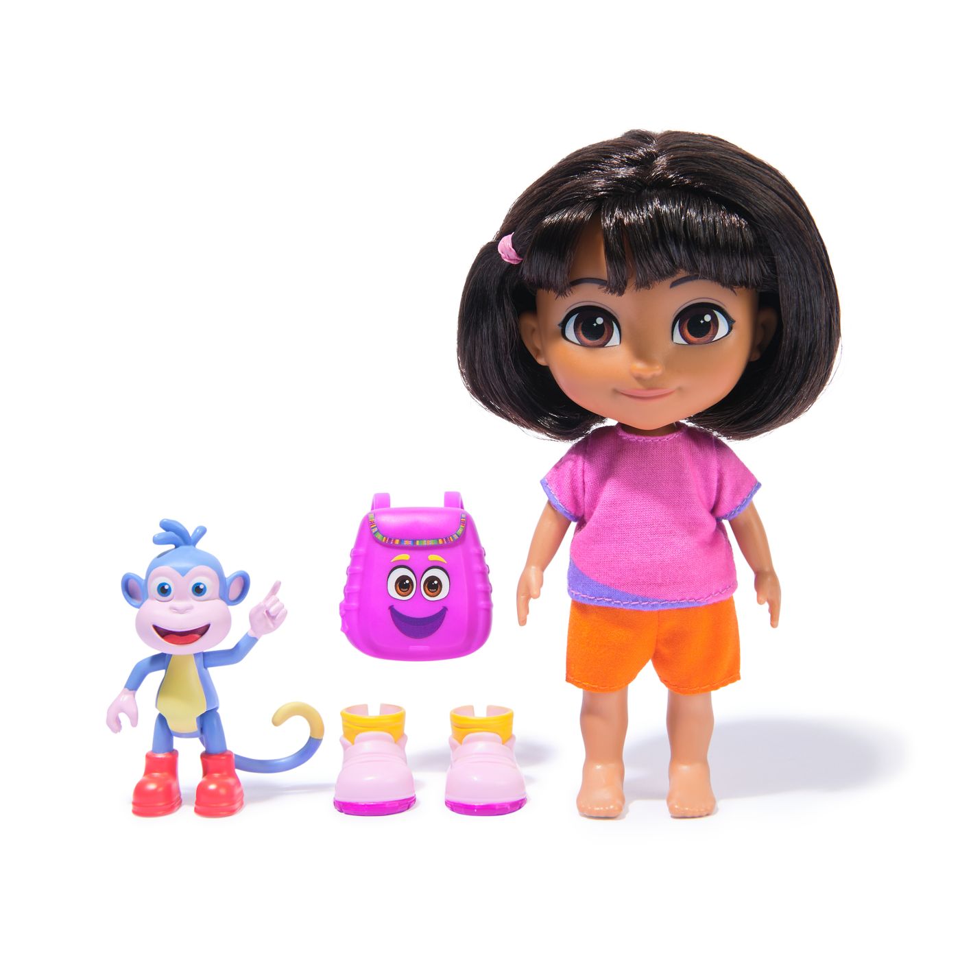 DORA SET CEI MAI BUNI PRIETENI PAPUSA DORA SI BOOTS CU ACCESORII