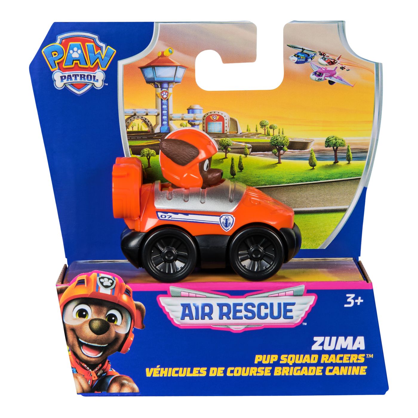 PATRULA CATELUSILOR PUP SQUAD RACERS AIR RESCUE VEHICUL METALIC ZUMA SCARA 1 LA 55