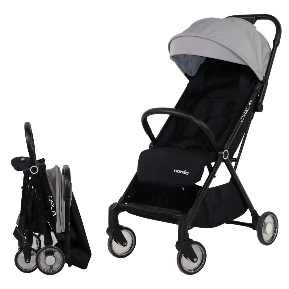 Carucior sport Nania Orla gri-negru, pliabil, usor, 0-15 kg