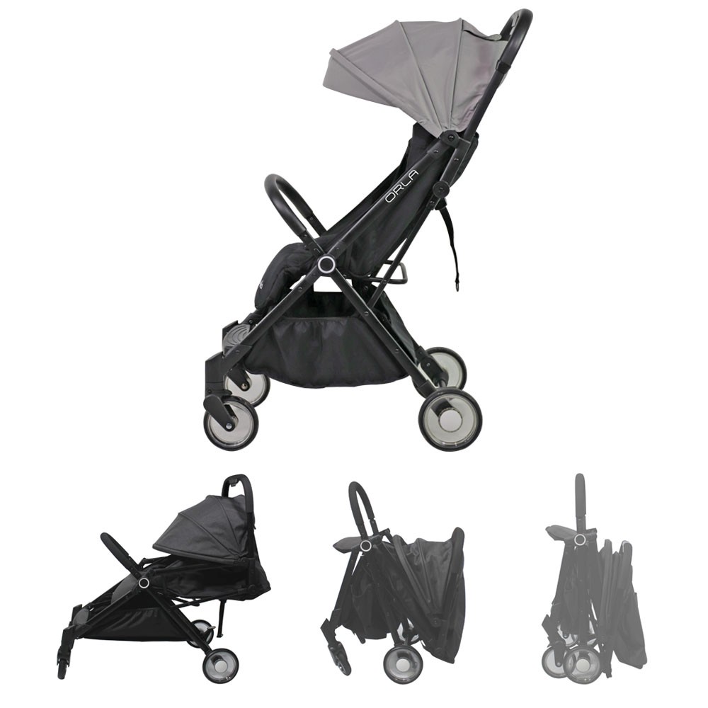 Carucior sport Nania Orla gri-negru, pliabil, usor, 0-15 kg