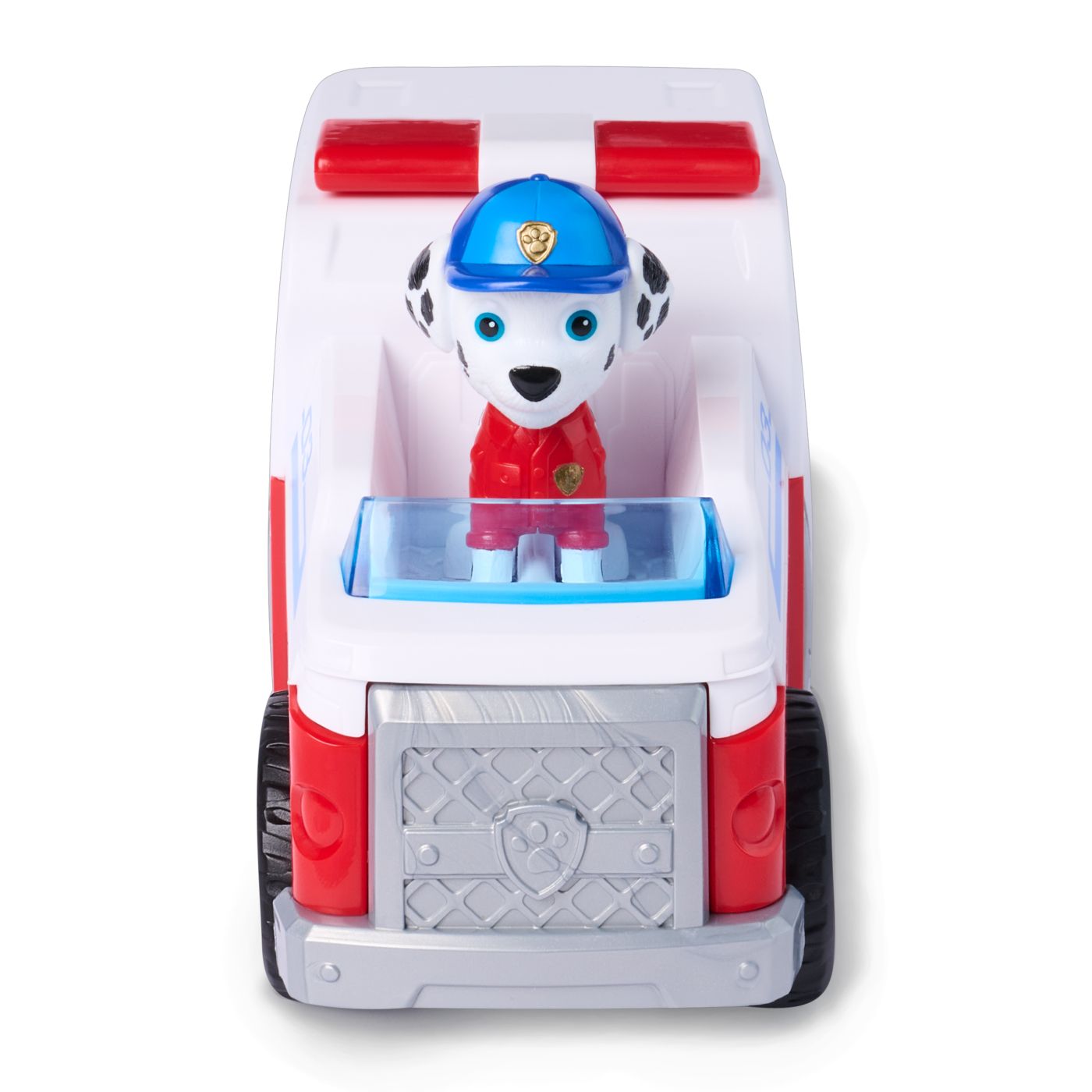 PATRULA CATELUSILOR CAUTARE SI SALVARE SET FIGURINA MARSHALL SI VEHICUL DE POMPIERI