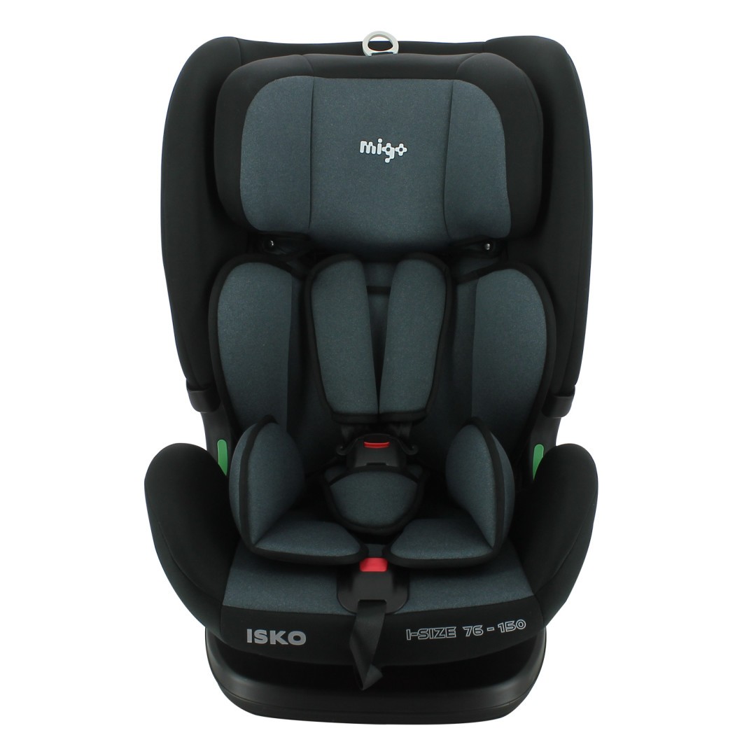 Scaun auto Migo Isko i-Size 76-150 cm cu ISOFIX, gri