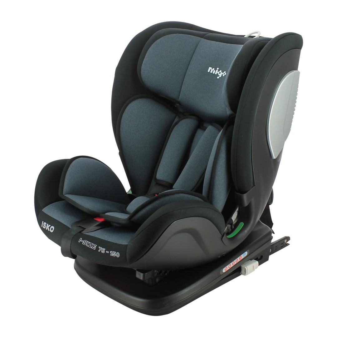 Scaun auto Migo Isko i-Size 76-150 cm cu ISOFIX, gri
