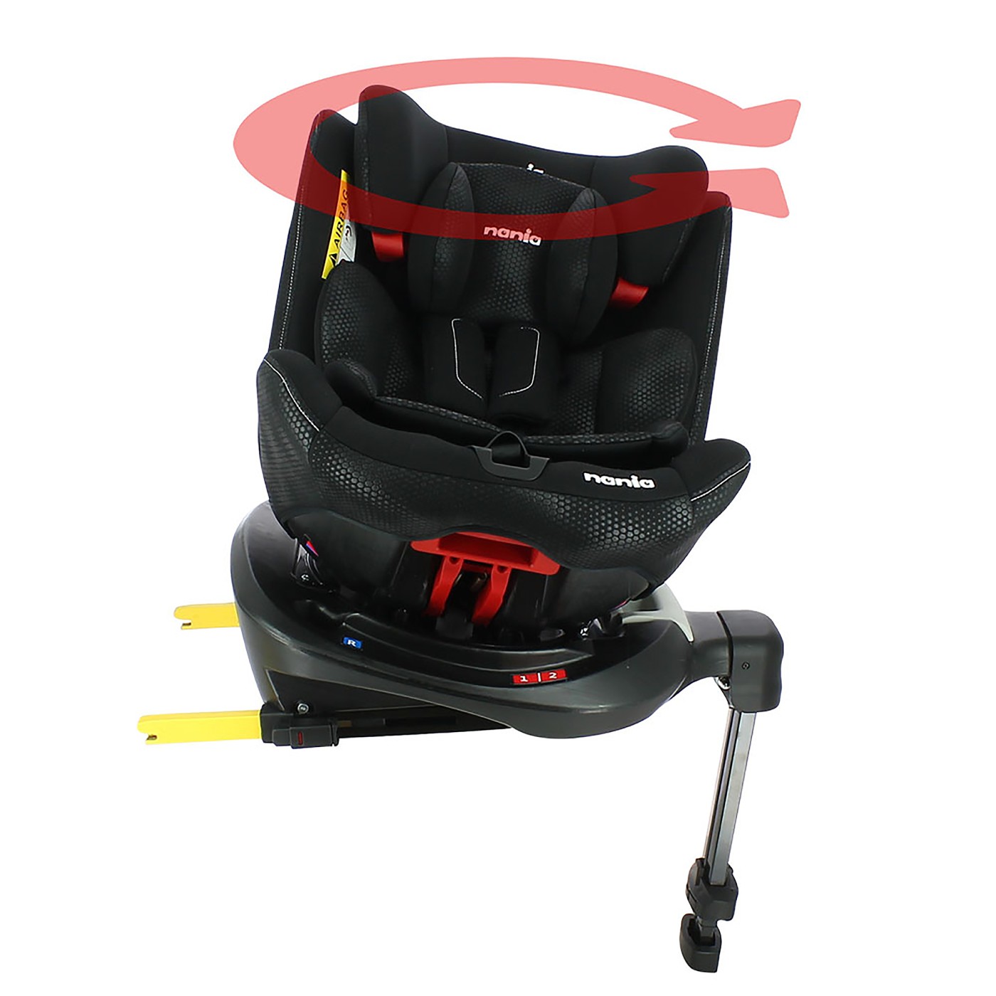 Scaun auto rotativ Nania Ranger 0-36 kg Isofix, negru