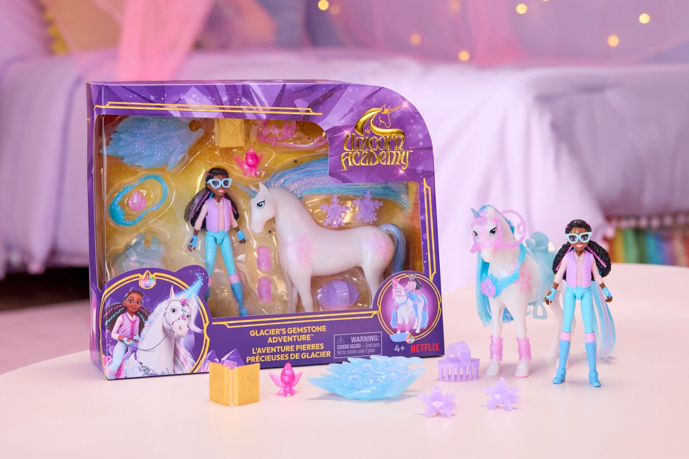 UNICORN ACADEMY SET AVENTURA CU PIETRE PRETIOASE A LUI GLACIER