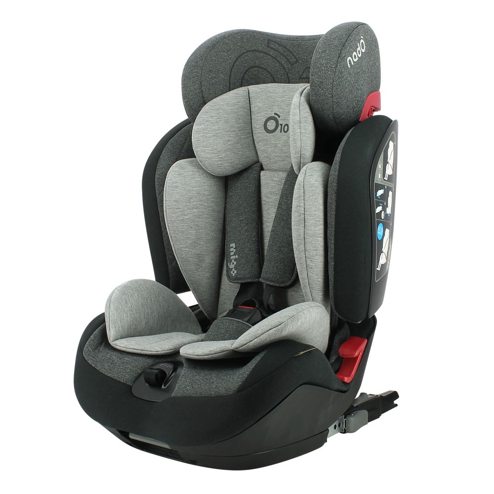 Scaun auto copii Migo Nado O10 9-36 kg, Isofix, Black Stone