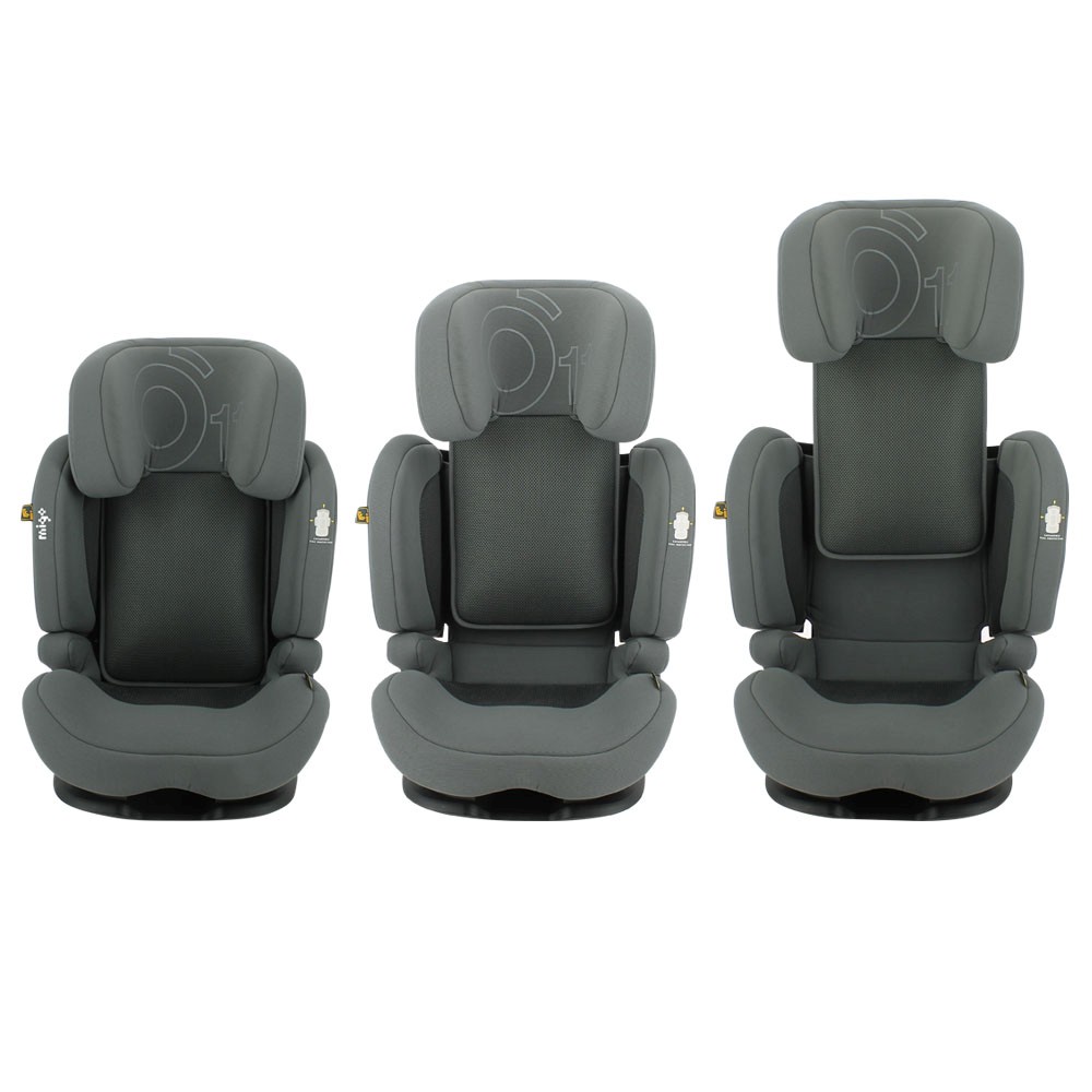 Scaun auto copii Nado O11 i-Size 100-150 cm, ISOFIX, gri