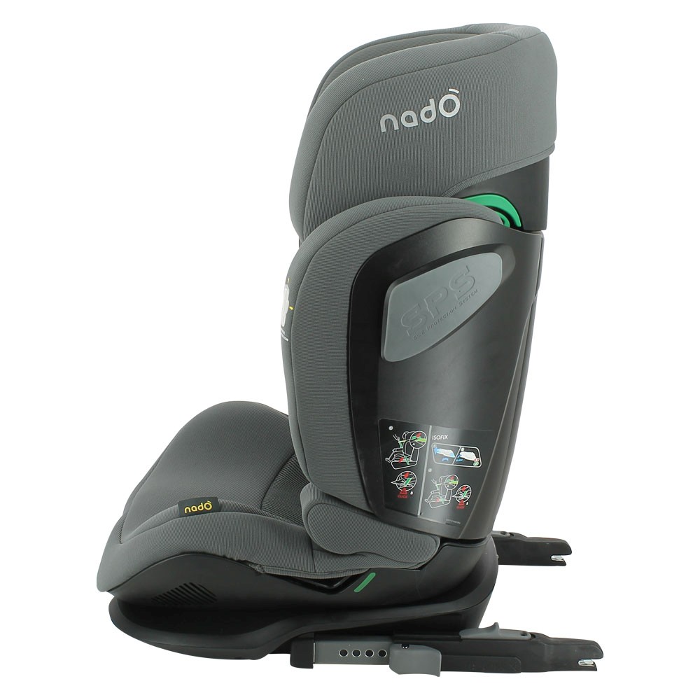 Scaun auto copii Nado O11 i-Size 100-150 cm, ISOFIX, gri