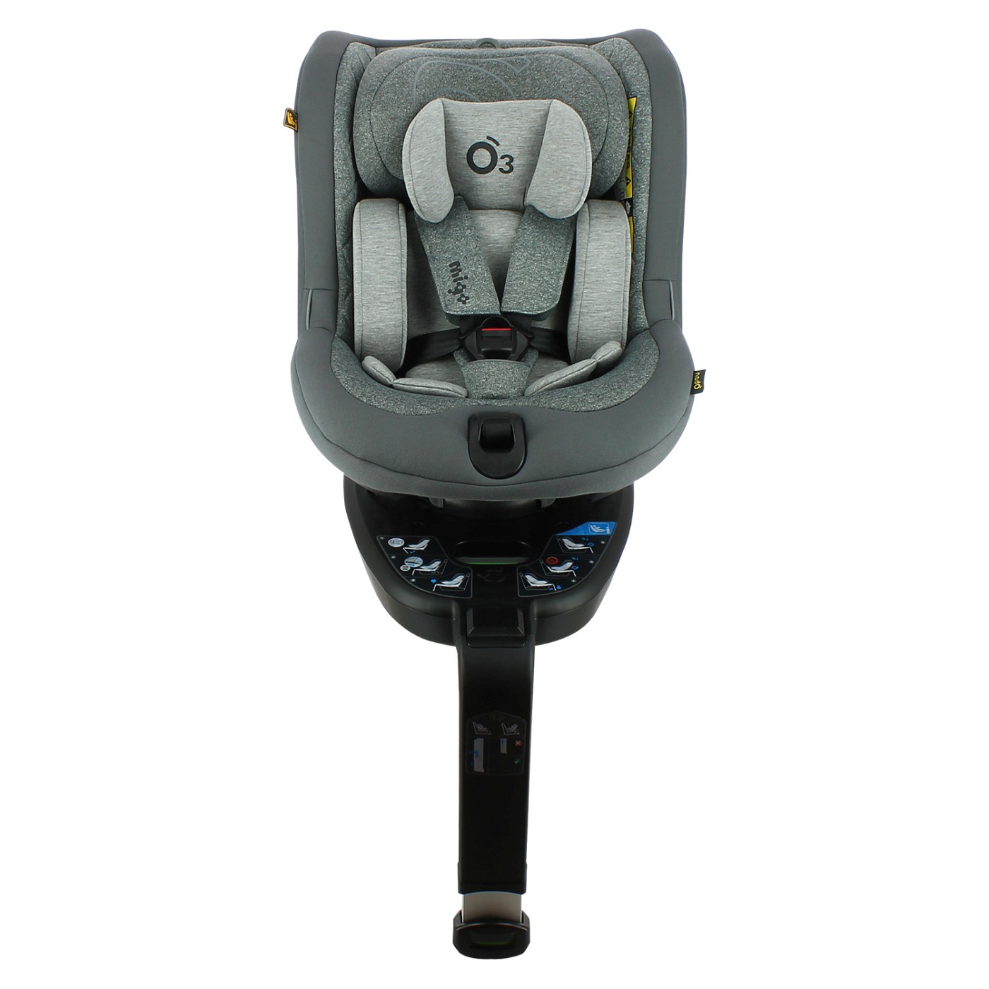 Scaun auto copii i-Size Nado O3 40-105 cm, rotativ 360°, gri