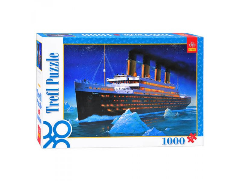 Puzzle Trefl Titanic, 1000 piese, multicolor, pentru copii 9+ si adulti