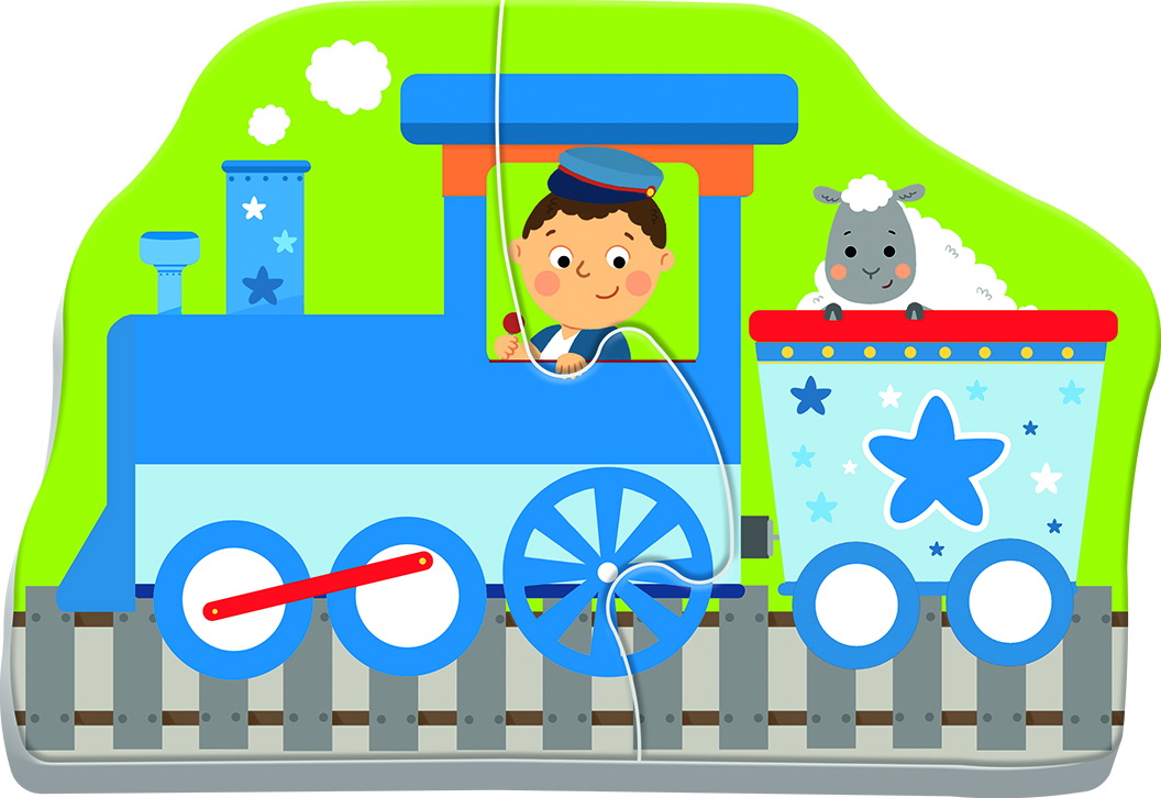 Puzzle bebe Trefl cu vehicule de transport, 8 piese, 2 ani+