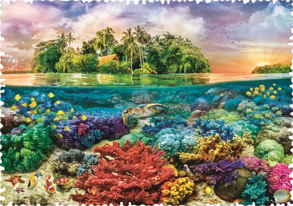 Puzzle Trefl 600 piese cu forme ciudate, Insula Exotica