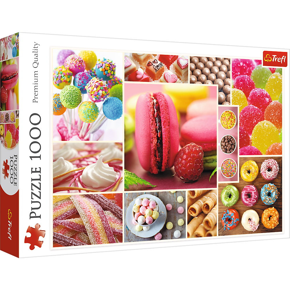 Puzzle Trefl 1000 piese Candyland, multicolor, pentru copii 8+ si adulti