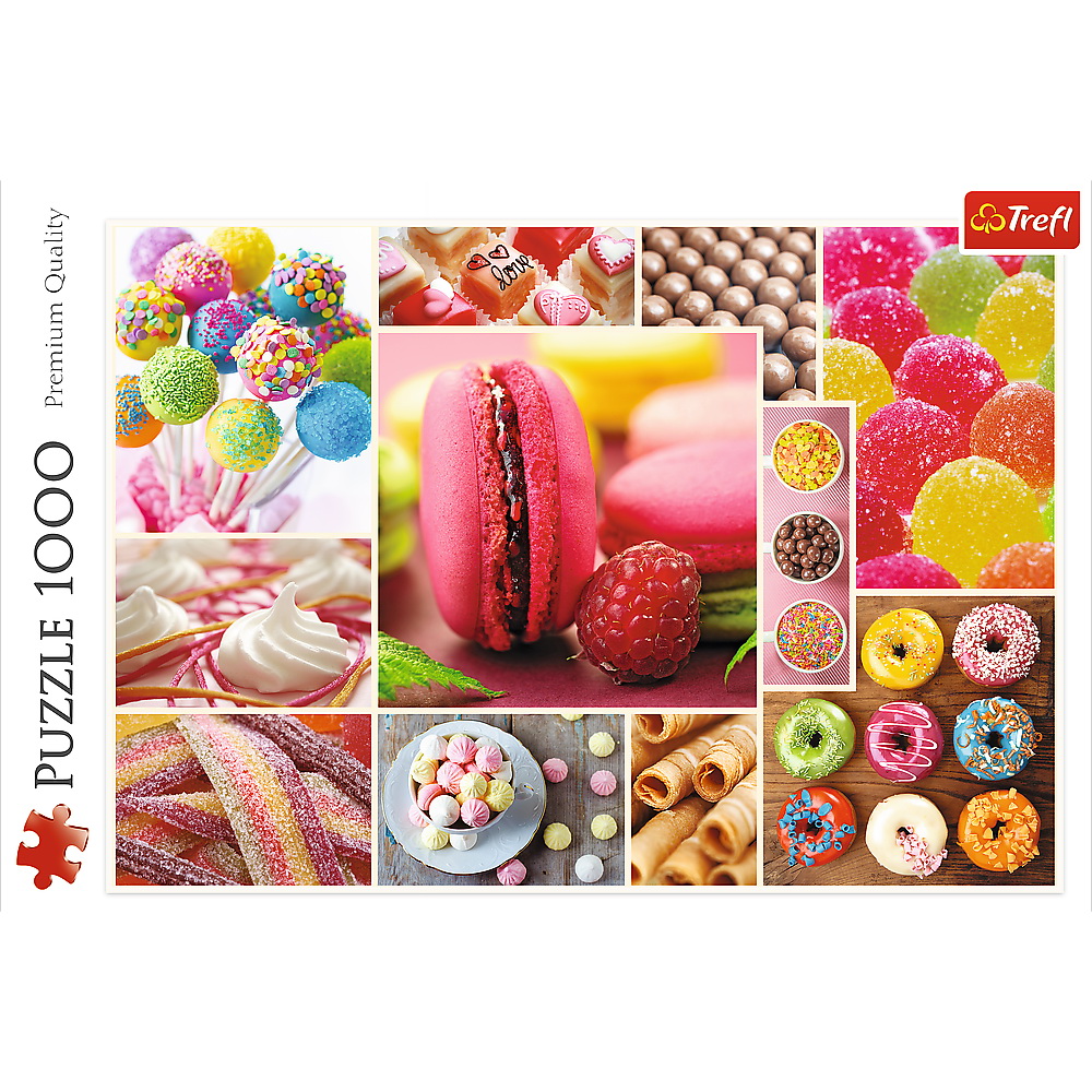Puzzle Trefl 1000 piese Candyland, multicolor, pentru copii 8+ si adulti