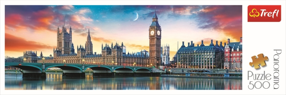 Puzzle Trefl 500 piese Panorama Big Ben, multicolor, 10+ ani