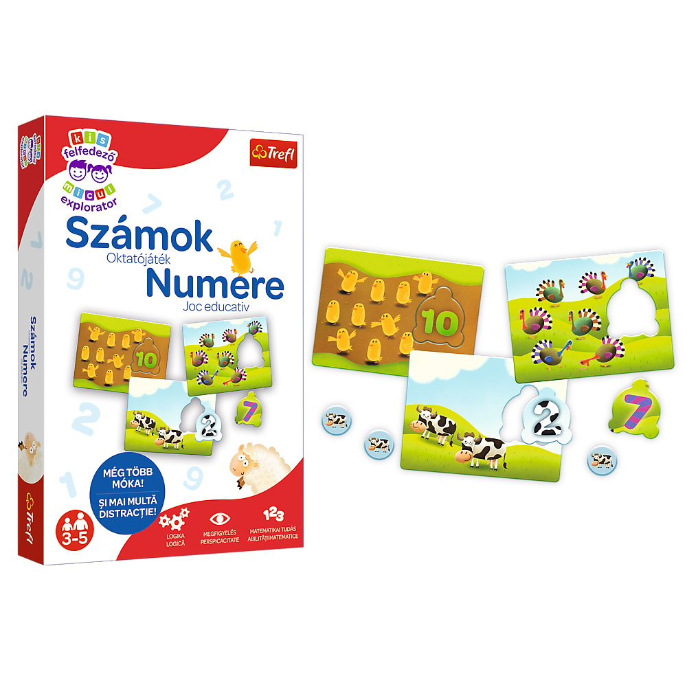 Joc educativ Invata Numerele pentru copii 3+ Micul Explorator