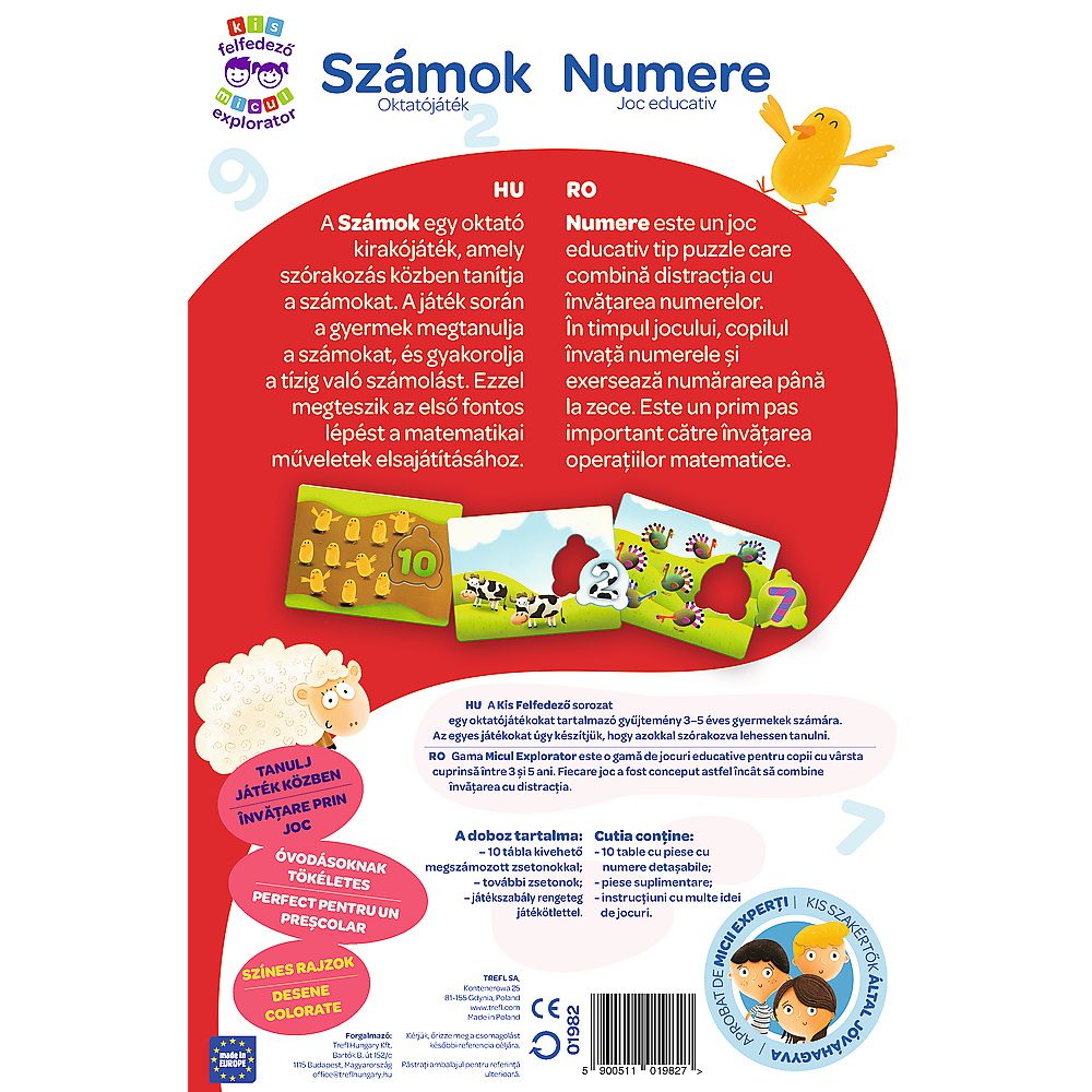 Joc educativ Invata Numerele pentru copii 3+ Micul Explorator