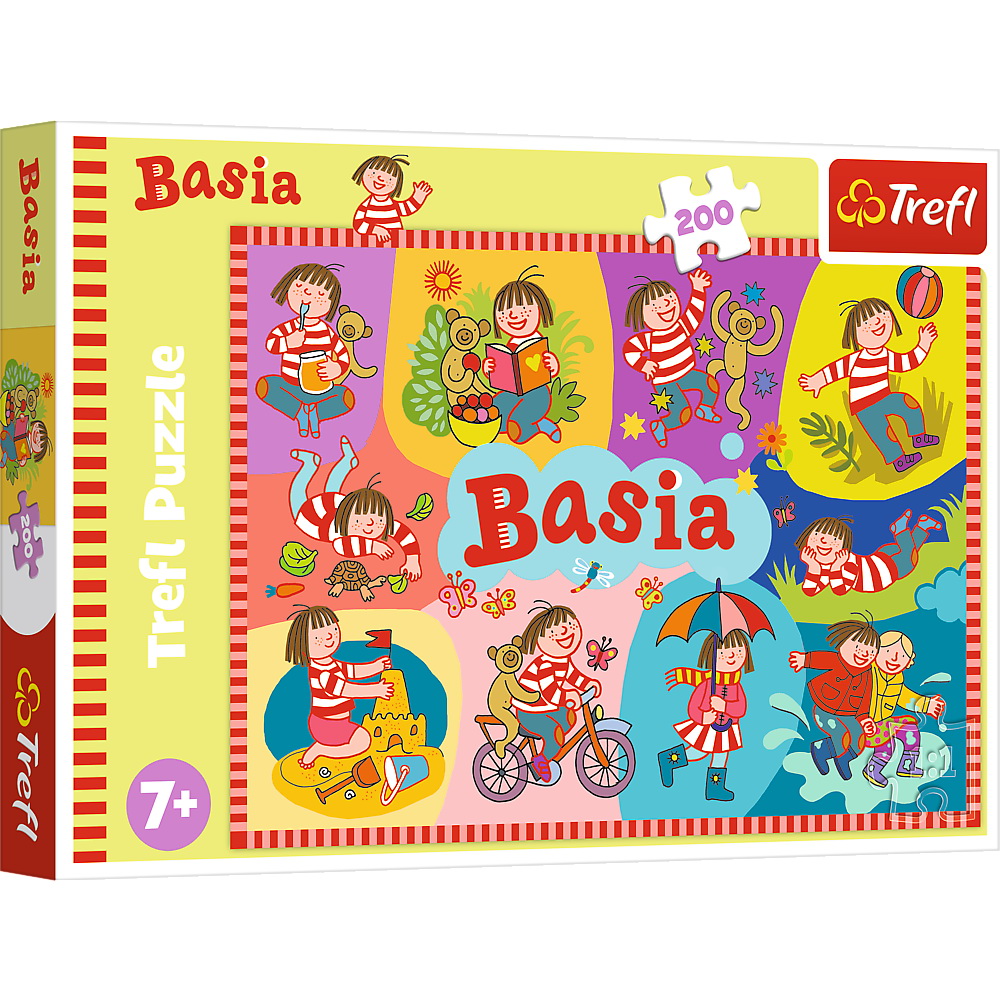 Puzzle Trefl Basia, 200 piese, multicolor, pentru copii 7+ ani