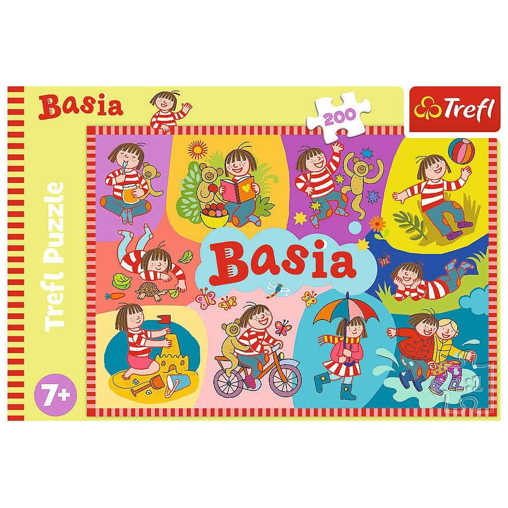 Puzzle Trefl Basia, 200 piese, multicolor, pentru copii 7+ ani