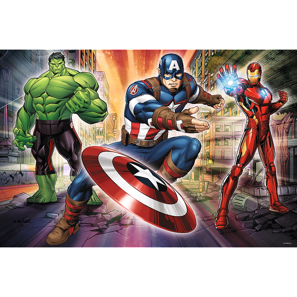 Puzzle Trefl 24 Maxi Avengers pentru copii 3+ cu eroi Marvel