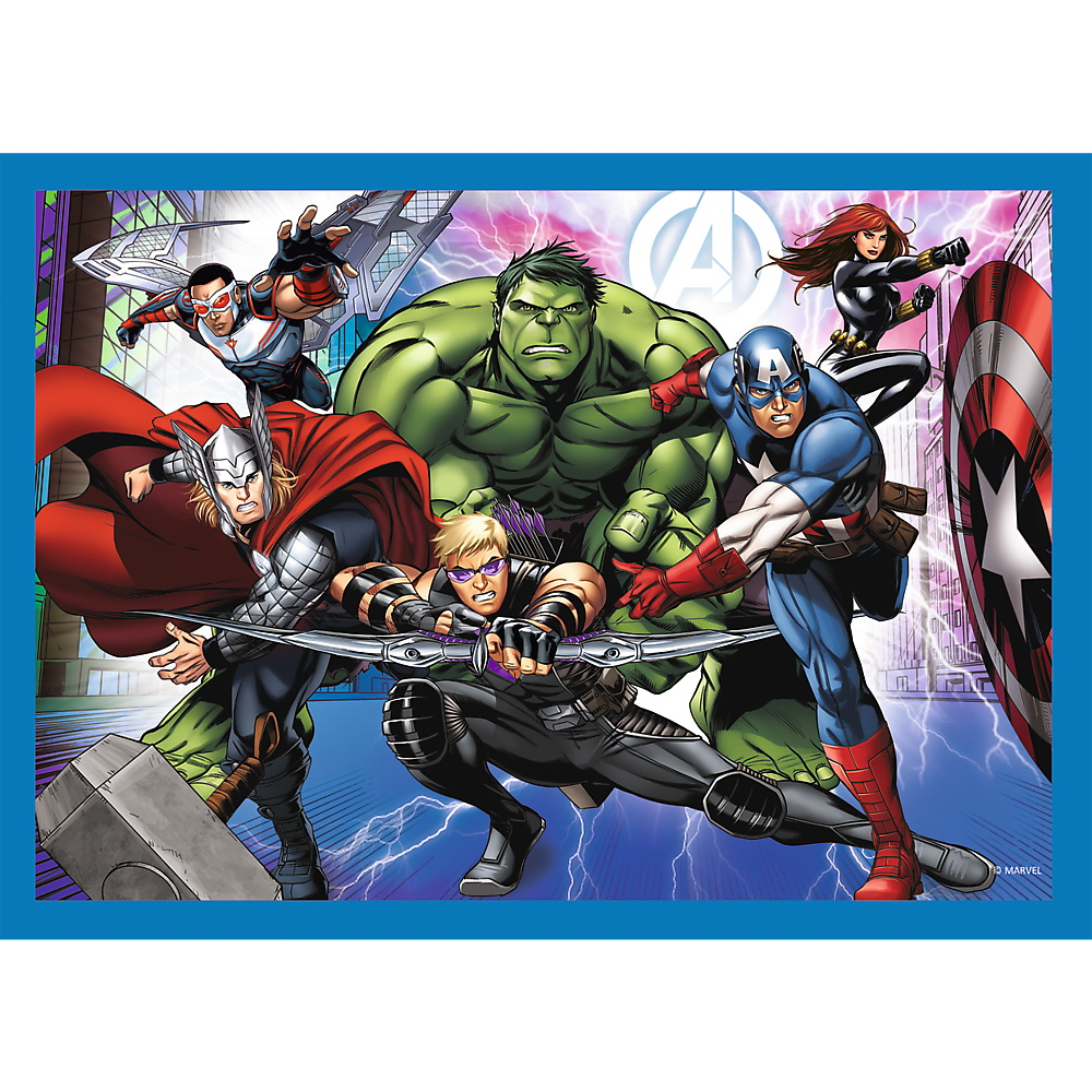 PUZZLE TREFL 4IN1 AVENGERS - RAZBUNATORII CURAJOSI
