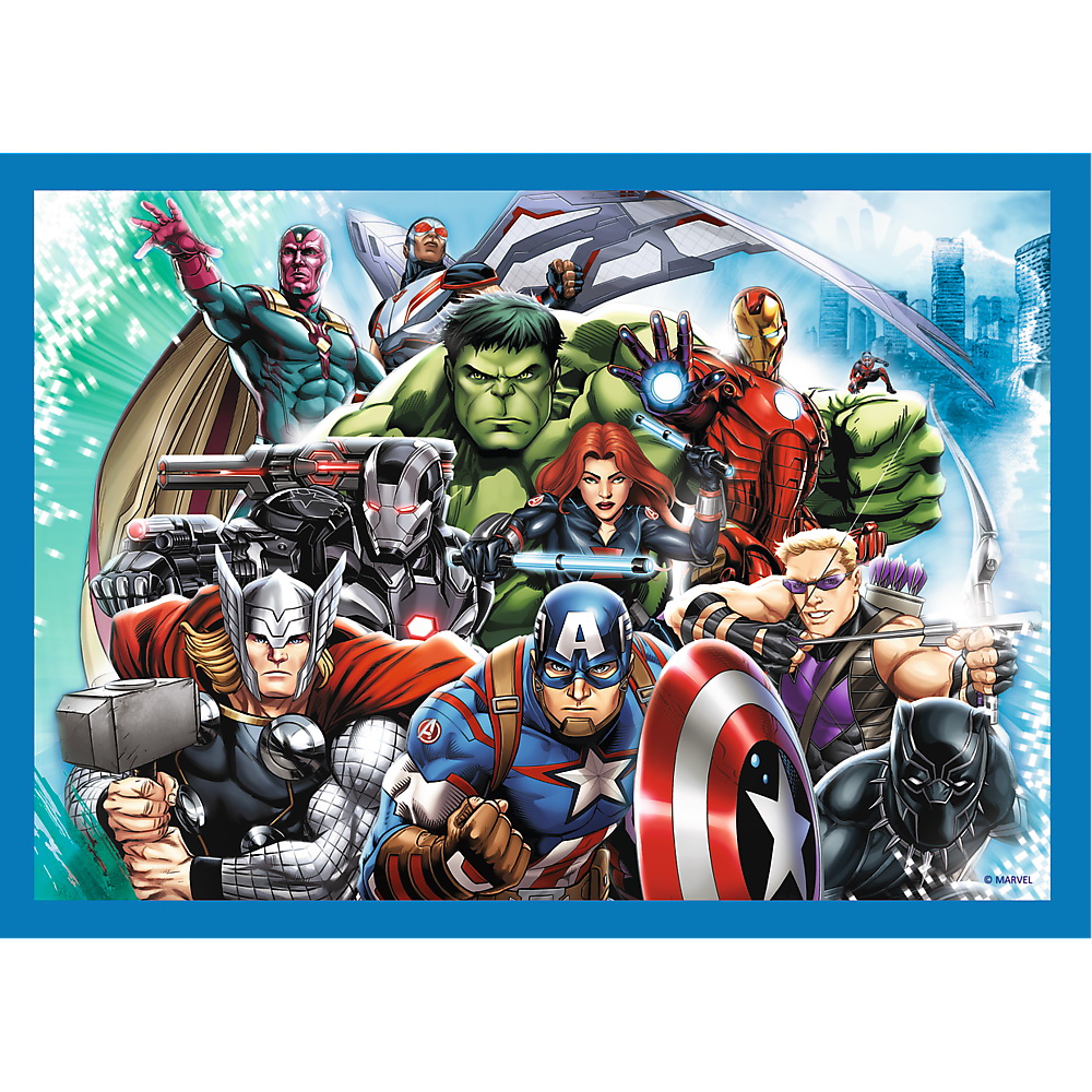 PUZZLE TREFL 4IN1 AVENGERS - RAZBUNATORII CURAJOSI